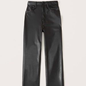 Abrecombie and fitch Vegan leather ankle straight pants
